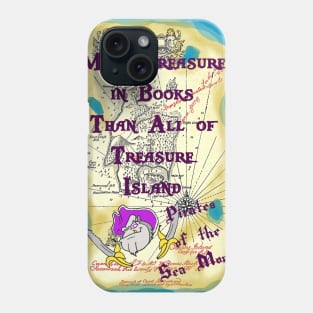 More Treasure in Books - Pirates of the Sea Monkey Phone Case