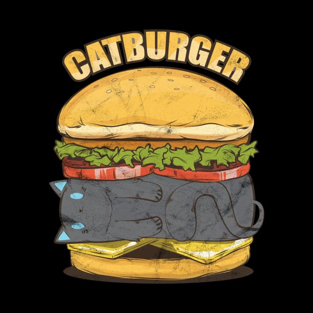 Cat Burger Kitty Cat Lady Gift by avshirtnation