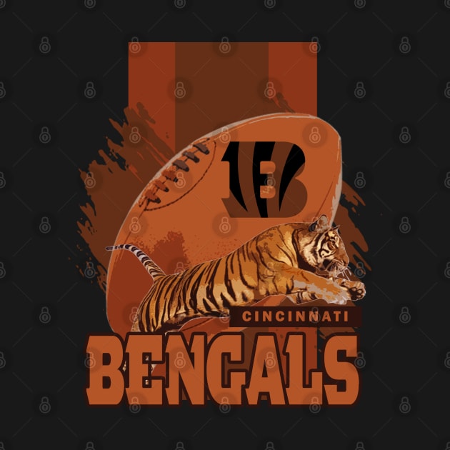 Cincinnati bengals - Football Tiger by Mortensen