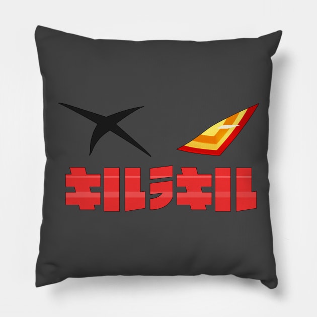 Kill la Kill Senketsu with logo Pillow by Feecle