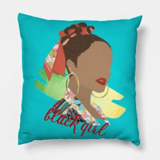 Black woman Pillow