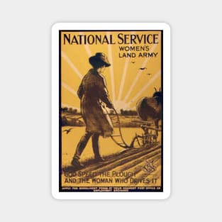 National Service - Women's Land Army Magnet