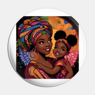 Afrocentric Mother And Baby Pin