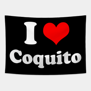 I Heart Coquito Love Puerto Rican Christmas Tapestry