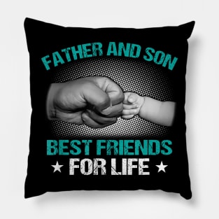 Dad And Son Quote Father Son Matching Pillow