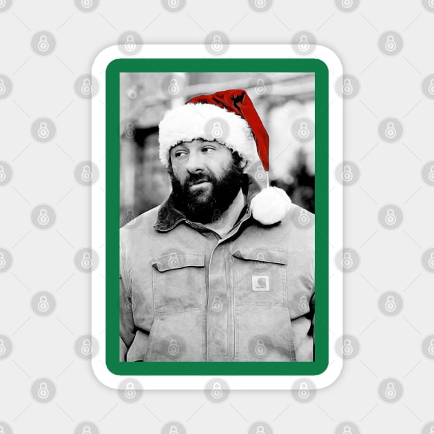 James Gandolfini Santa Magnet by Ladybird Etch Co.