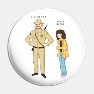 Stranger Things-Hopper&Joyce Pin