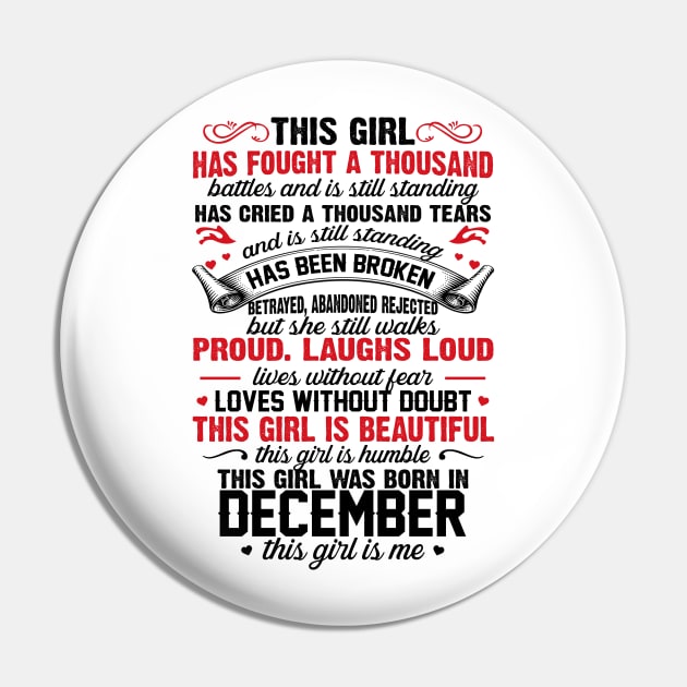 This Girl Was Born In December Pin by xylalevans