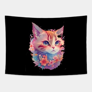 Cute Cat Kitten Lover Tapestry