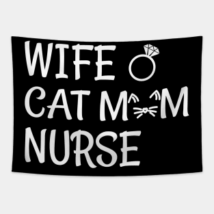 wife cat mom nurse Tapestry