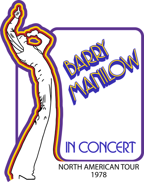 Barry Manilow In Concert 78 Kids T-Shirt by Chewbaccadoll