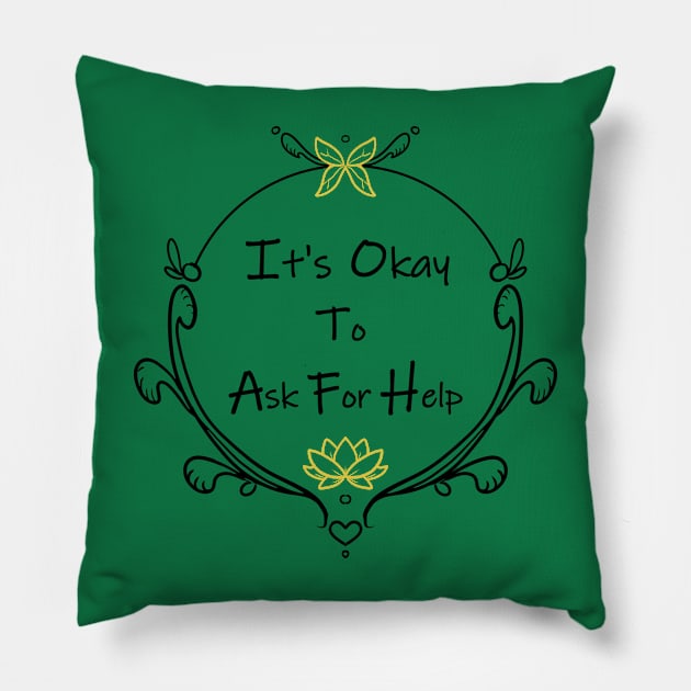 It's Okay Pillow by Narithian