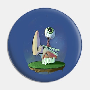 Face in Space (I know, that's lame) Pin