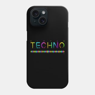 Simple Techno Equalizer Color EDM Phone Case