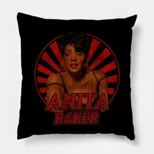 Retro Vintage Classic Anita Baker Pillow