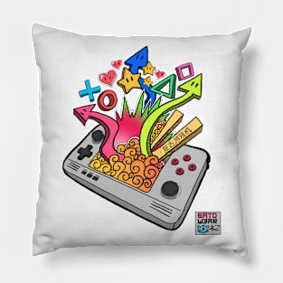 6AT0GAMING Tee Design (GB variant) Pillow