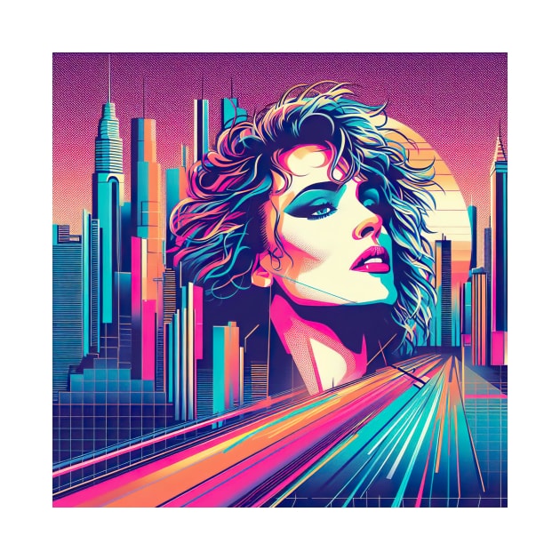 80s Vaporwave Citypop Diva by SNAustralia