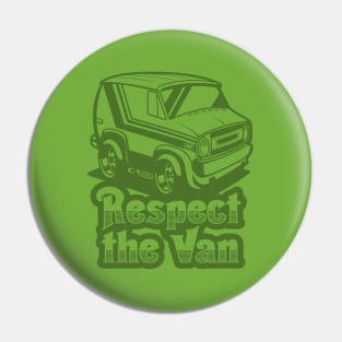 Respect The Van (Ghost) - Green Pin