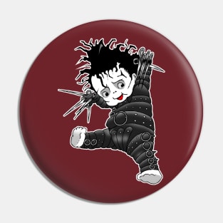 Kewpie Scissorhands Pin