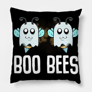 Ghost - Boo Bees Cute Halloween Ghosts Bee Pillow