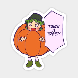 I draw that pumpkin yotsuba trick or treat / yotsubato Magnet