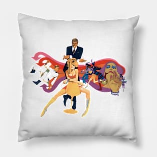 Our Man Flint - James Coburn 1966 Pillow