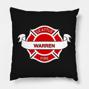 Seattle Fire Department Badge | Station 19 Warren Pillow