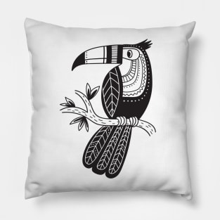 Boho style toucan Pillow