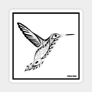 hummingbird pattern ecopop Magnet