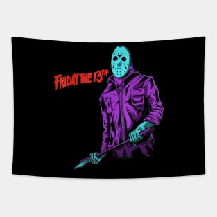 Halloween Horror The Killer Wearing Scary Mask Movies Fans Gifts Tapestry