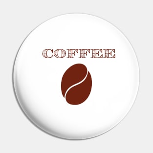 Coffee bean for coffee lovers Pin