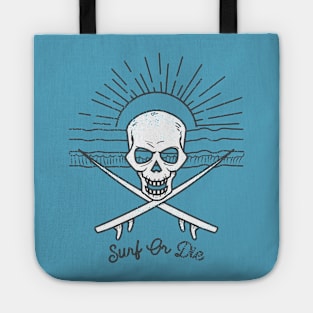 Skull Surfer Tote