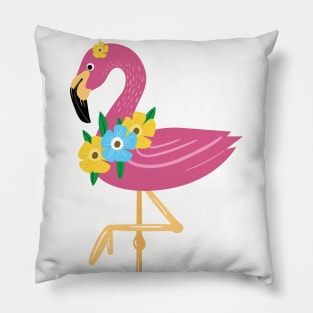 Awesome Floral Flamingo Queen Merch T-shirt and Accessories - ladies gift ideas Pillow