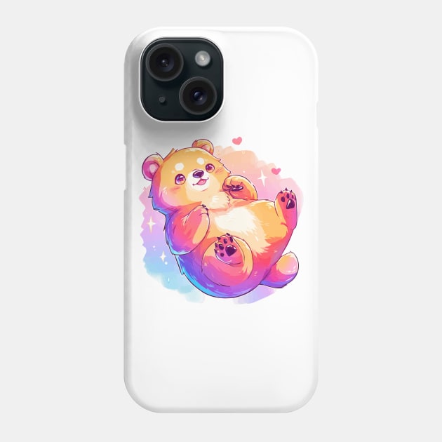 Happy bear with vivid colors Phone Case by etherElric