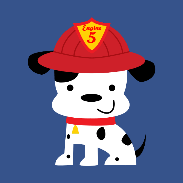 Fire House Dalmatian Puppy Dog Design by Brobocop