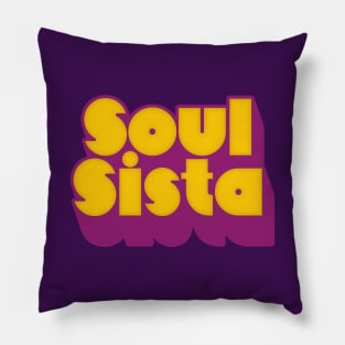 Soul Sista //// Retro Soul Music Fan Design Pillow