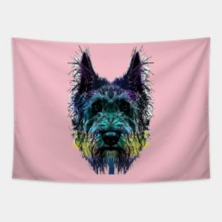 Irish Wolfhound Sighthound Minimal Artwork Tapestry