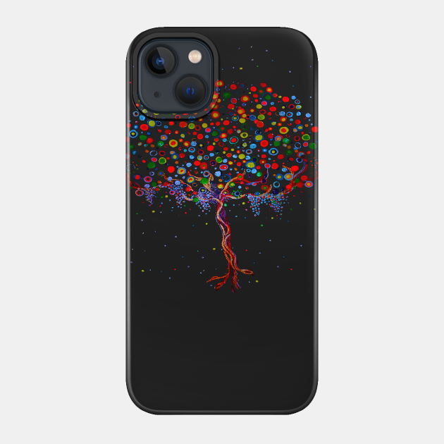 Psychedelic tree - Psychedelic - Phone Case