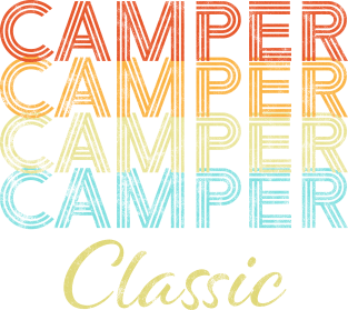 Camper Classic Retro Vintage Camping Outdoor Gift Magnet