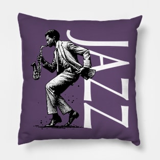 Jazz Saxophonist Pillow