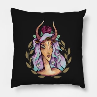 Magical Taurus Zodiac Pillow