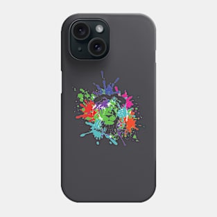 Paint Splatter Lion Phone Case