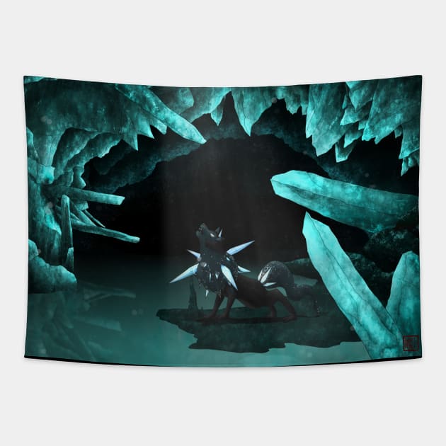 Moonlight Howling Tapestry by Noxati