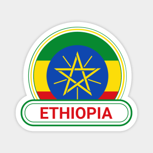 Ethiopia Country Badge - Ethiopia Flag Magnet