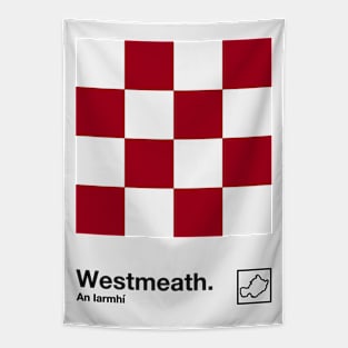 County Westmeath / Original Retro Style Minimalist Design Tapestry