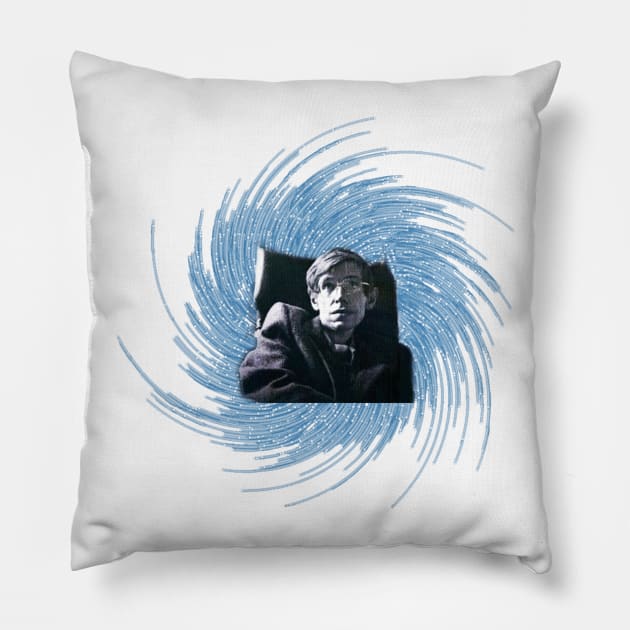 Stephen Hawking Pillow by Moticuco