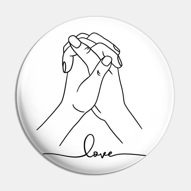 Love Hand Gesture, Couple, Relationship Pin by dukito