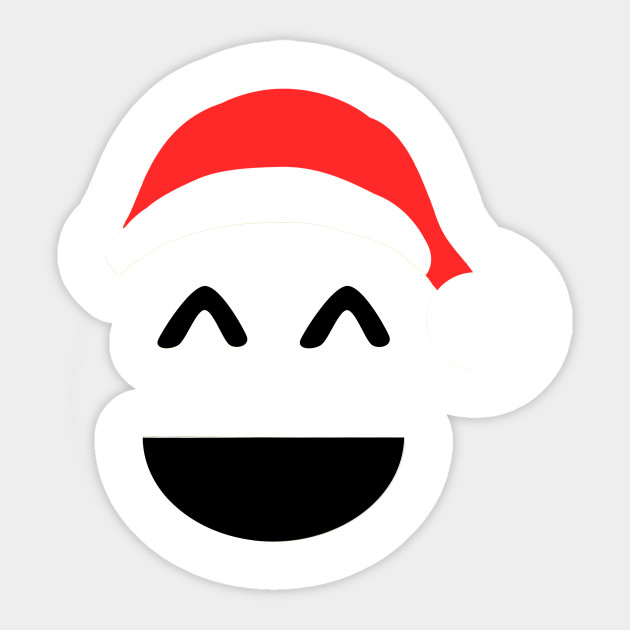 laughing face emoji santa