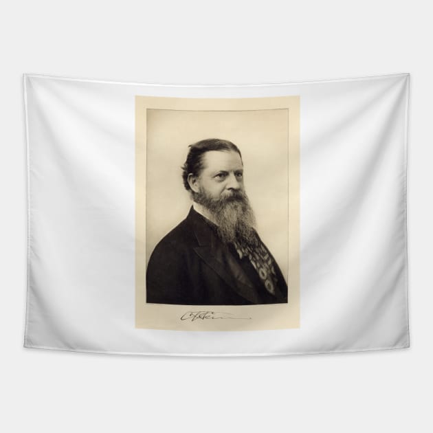 Charles Sanders Peirce, US philosopher (C026/4550) Tapestry by SciencePhoto