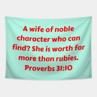 Bible Verse Proverbs 31:10 Tapestry